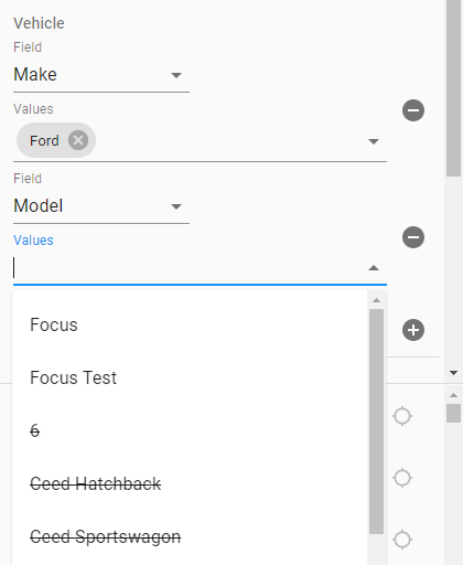 Live filters impossible options