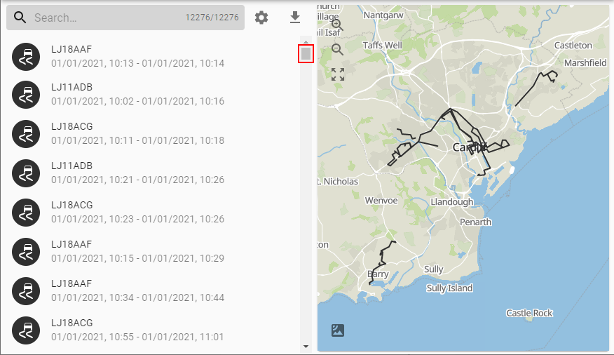 lock map to list scrolling 1