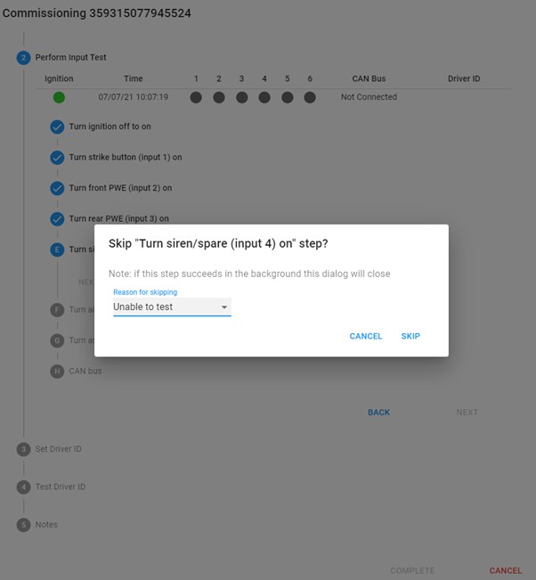 TU commissioning step 2-2