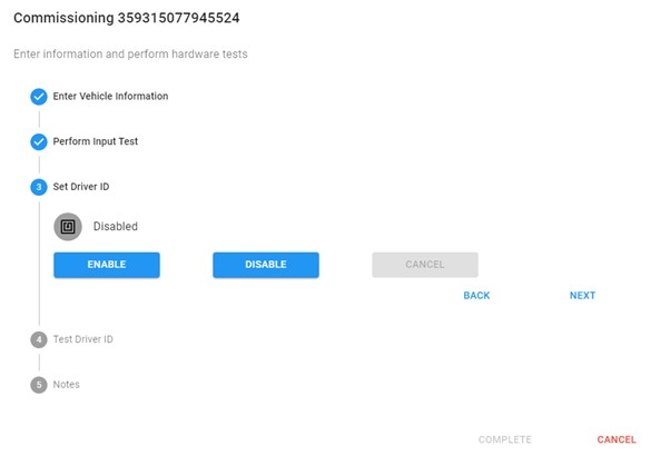 TU commissioning step 3-1