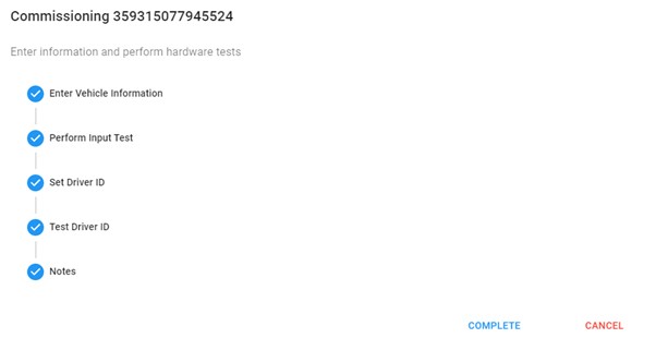 TU commissioning step 5