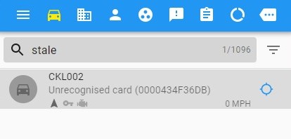 Stale vehicle locations